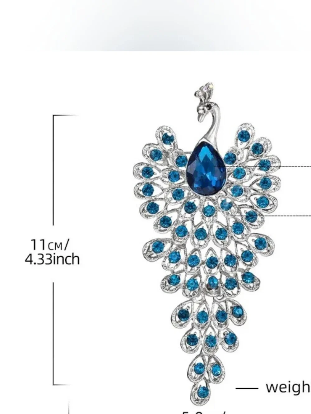 Peacock Brooch